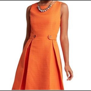 ModCloth 60’s Textured Orange Dress
